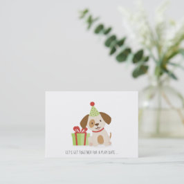 かわいい子犬遊の誕生日日の通話カード コーリングカード