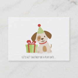かわいい子犬遊の誕生日日の通話カード コーリングカード