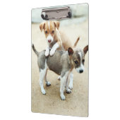かわいい子犬遊ズオンビーチ クリップボード (左)