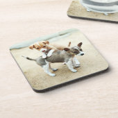 かわいい子犬遊ズオンビーチ コースター (左側)