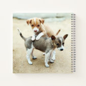 かわいい子犬遊ズオンビーチ ノートブック (裏面)
