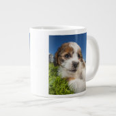 かわいい子犬(しつ) ジャンボコーヒーマグカップ (正面右)