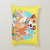 かわいい子犬 アクセントクッション (裏面(縦))