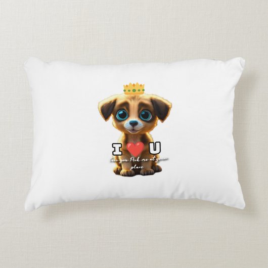 かわいい子犬 アクセントクッション (正面)
