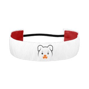 かわいい子犬 アスレチックヘッドバンド
