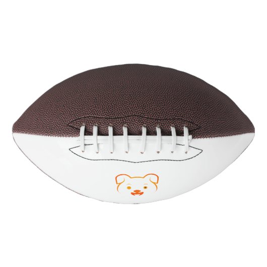 かわいい子犬 アメリカンフットボール (正面)