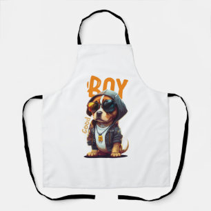 かわいい子犬 エプロン