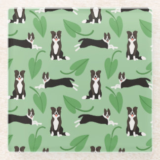 かわいい子犬 ガラスコースター