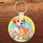 かわいい子犬 キーホルダー (裏面)