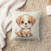 かわいい子犬 クッション (ブランケット)