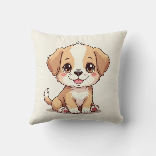 かわいい子犬 クッション (裏面)
