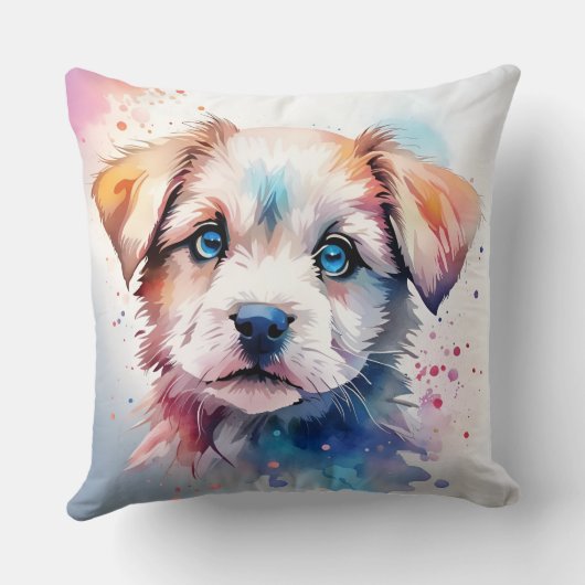 かわいい子犬 クッション (裏面)