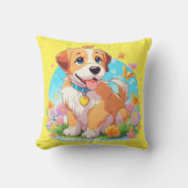 かわいい子犬 クッション (正面)