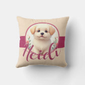 かわいい子犬 クッション (裏面)