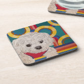 かわいい子犬 コースター (左側)
