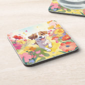 かわいい子犬 コースター (左側)