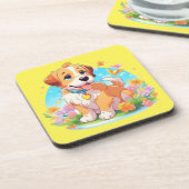 かわいい子犬 コースター (左側)