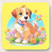 かわいい子犬 コースター (正面)