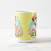 かわいい子犬 コーヒーマグカップ (中央)