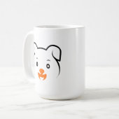 かわいい子犬 コーヒーマグカップ (正面左)