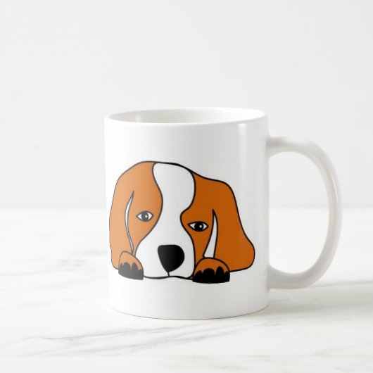 かわいい子犬 コーヒーマグカップ (右)