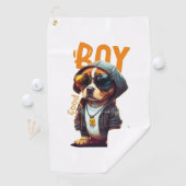 かわいい子犬 ゴルフタオル (インサイチュ)