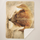 かわいい子犬 シェルパブランケット (正面)