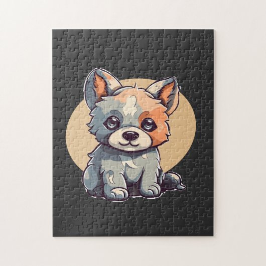 かわいい子犬 ジグソーパズル (縦)
