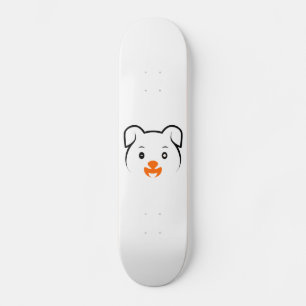 かわいい子犬 スケートボード