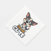 かわいい子犬 スタンダードランチョンナプキン (角)