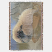 かわいい子犬 スローブランケット (正面縦)
