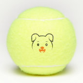 かわいい子犬 テニスボール (正面)