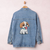 かわいい子犬 デニムジャケット (ハンガー)