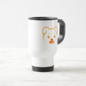 かわいい子犬 トラベルマグ (正面右)