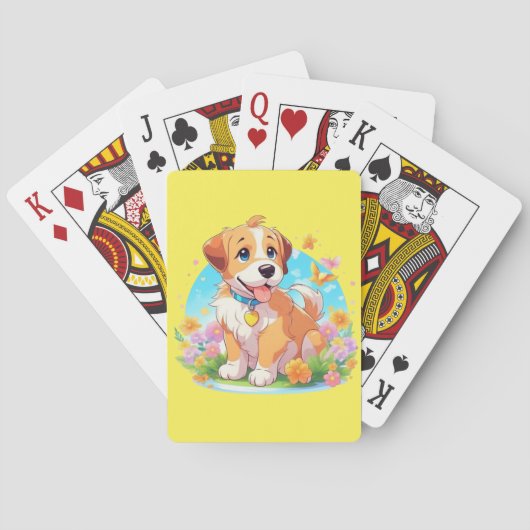 かわいい子犬 トランプ (裏面)