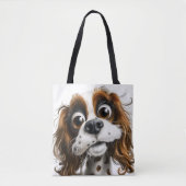 かわいい子犬 トートバッグ (正面)