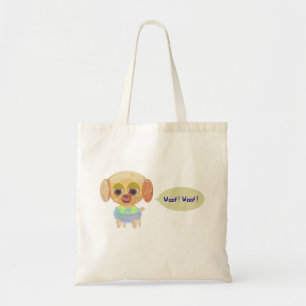 かわいい子犬 トートバッグ