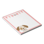 かわいい子犬 ノートパッド (アングル)