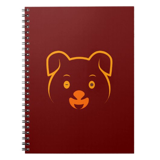 かわいい子犬 ノートブック (正面)