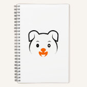 かわいい子犬 ノートブック (正面)