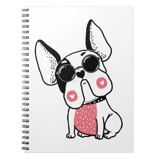 かわいい子犬 ノートブック (正面)