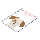 かわいい子犬 ノートブック (左側)