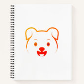 かわいい子犬 ノートブック (正面)