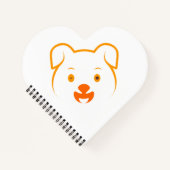 かわいい子犬 ノートブック (正面)