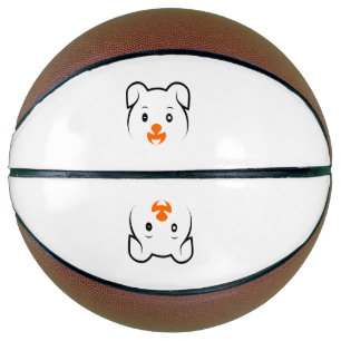 かわいい子犬 バスケットボール