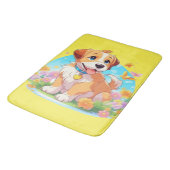 かわいい子犬 バスマット (アングル)