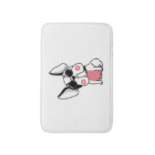 かわいい子犬 バスマット (正面縦)