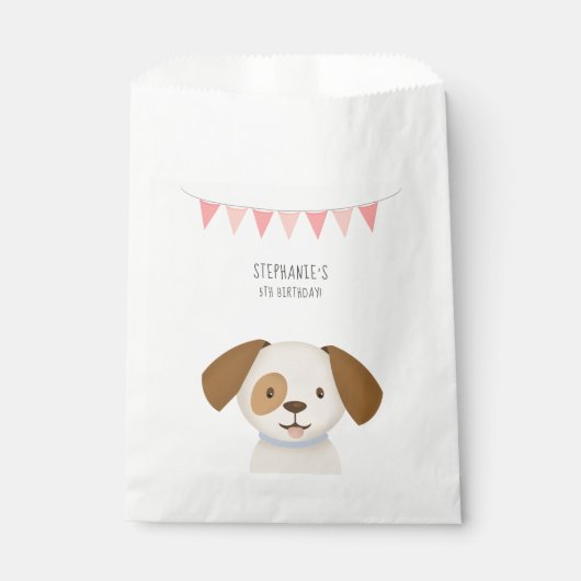 かわいい子犬 フェイバーバッグ (正面)