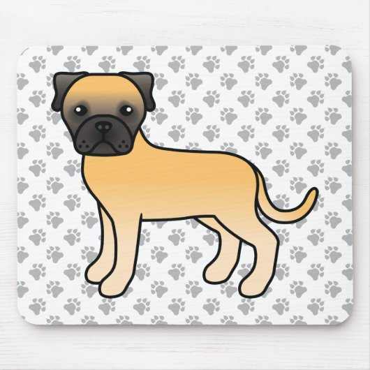 かわいい子犬 フォーン・ブルマスティフ マウスパッド (正面)