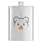 かわいい子犬 フラスク (正面)